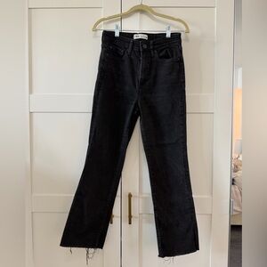 Zara Black Denim Ankle Ripped Women's Jeans